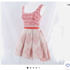Christian Pellizah Hi-Lo flared dress